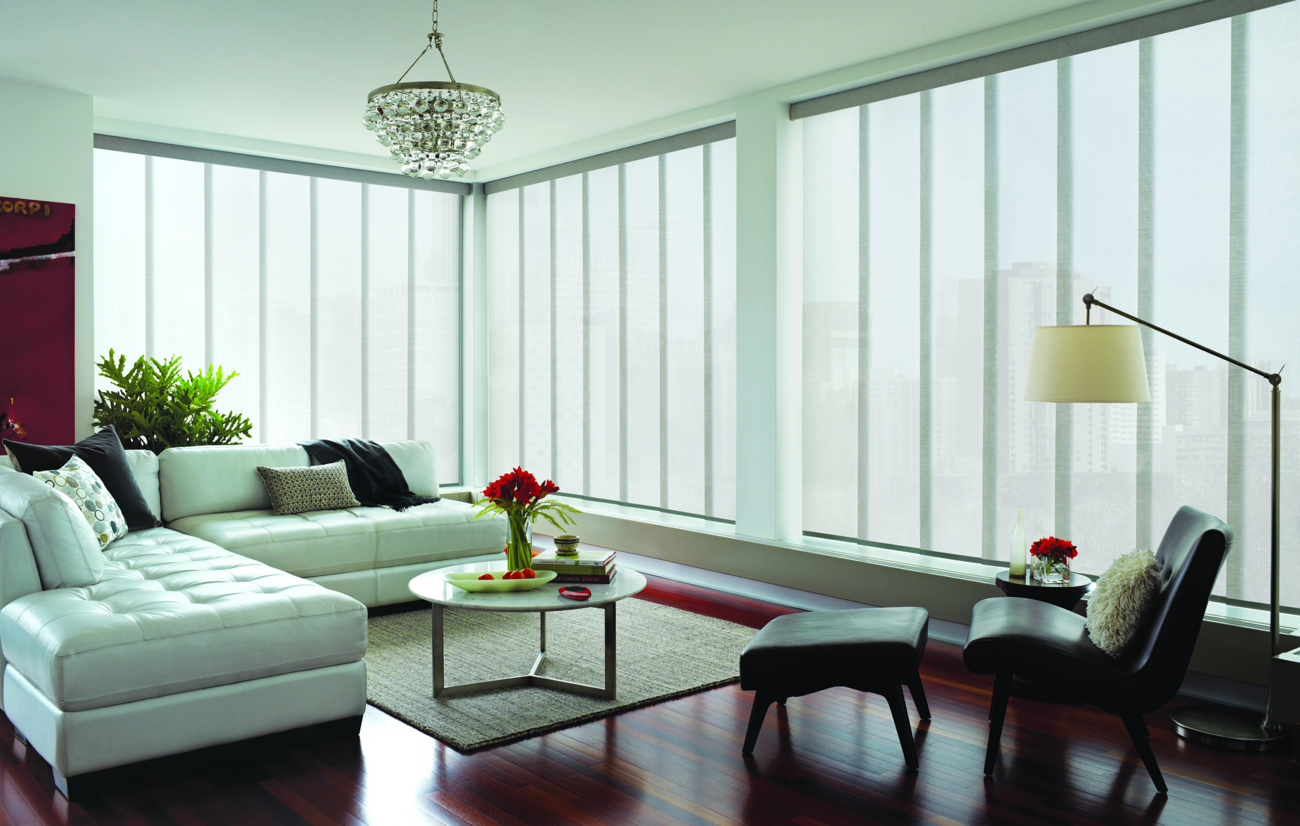 Automatic window blinds in Colorado Springs.